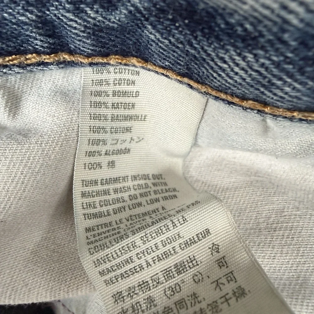 Hollister Hermosa Low Rise Bootcut Jeans Mens 32x30 Y2K Button Fly Medium Wash